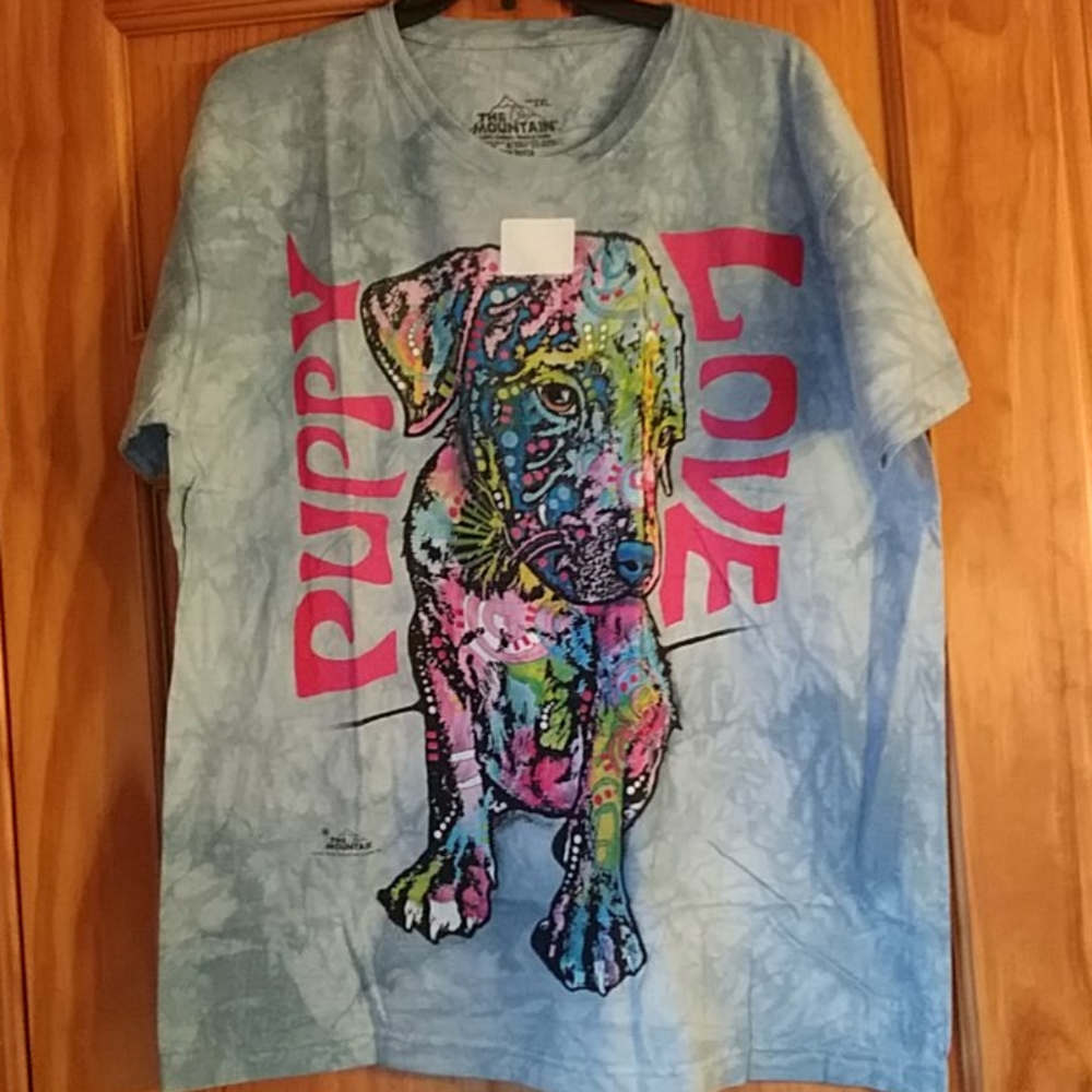 Puppy Love Dean Russo 2XL Tie Dye Acid Wash, New